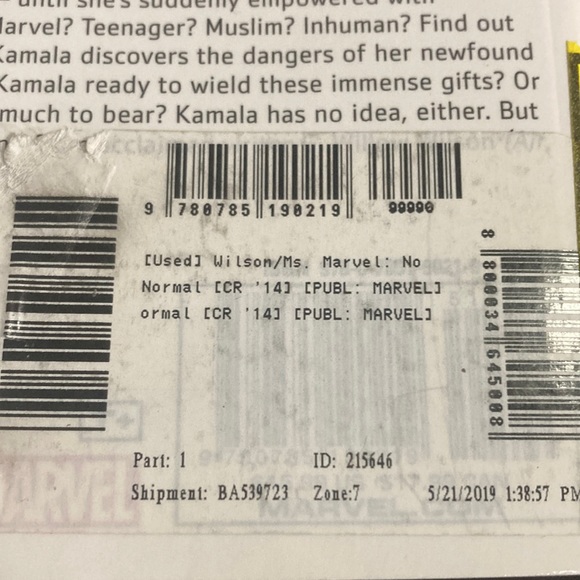 Ms. Marvel No Normal Comic Book Used - Picture 3 of 3